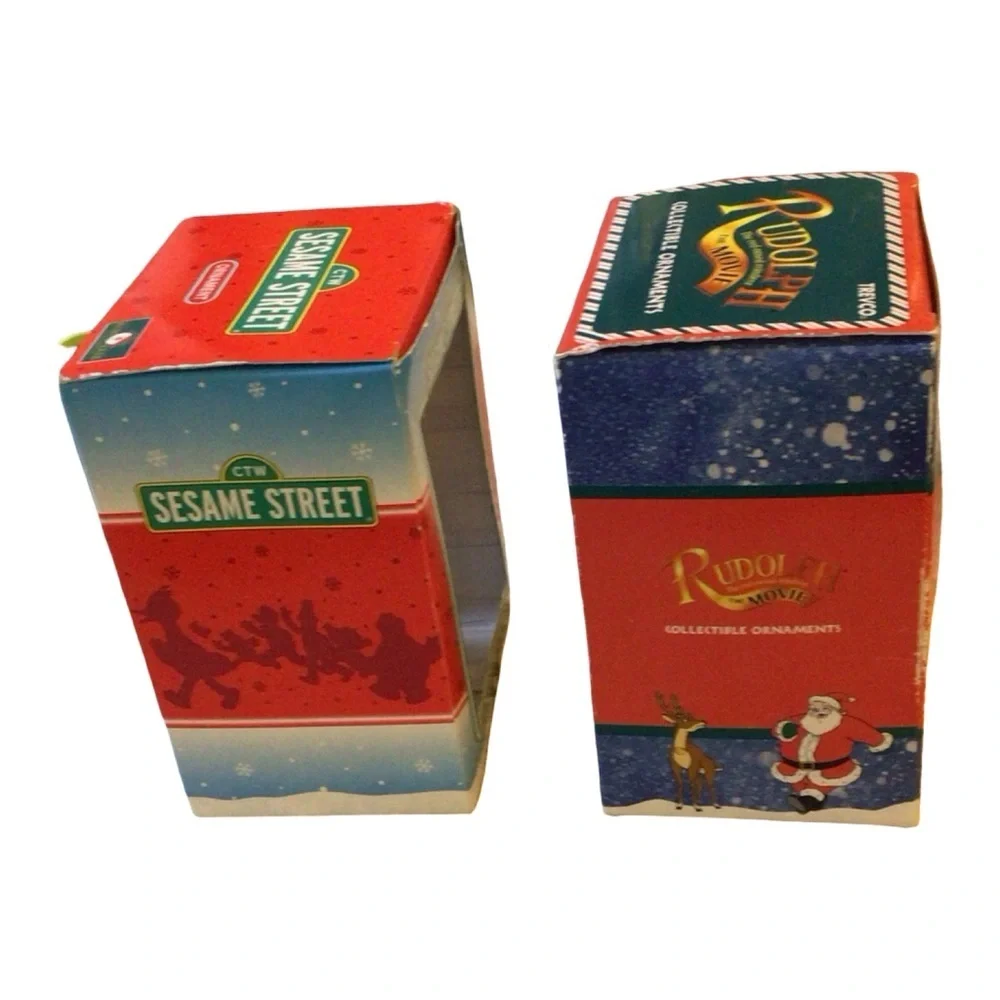 Sesame Street and Rudolph Holiday Ornament Set
